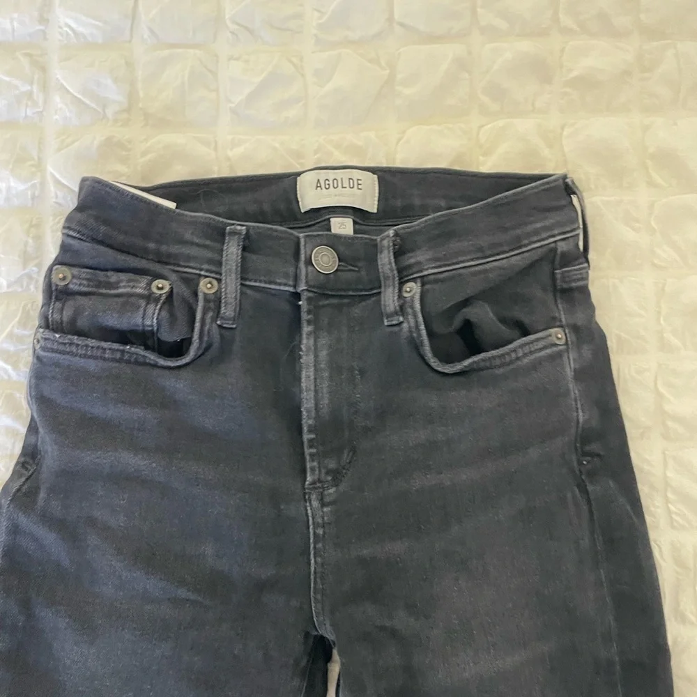 Agolde Sophie black skinny denim